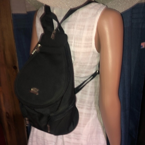 M&R Paris Black Backpack Purse main image 5